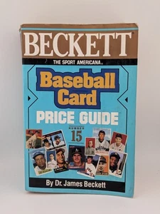 Tarjeta de béisbol Beckett guía de precios número 15 datos deportivos guía de precios - Imagen 1 de 4