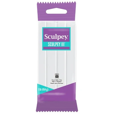 Sculpey III: Polymer Clay: White - 1 lb Pack - Oven Bake Clay,  Toy - Image 1 of 4