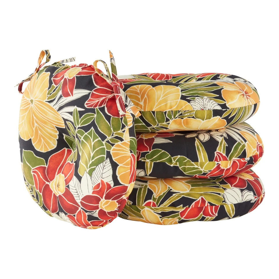 15-дюймовая круглая уличная подушка для бистро — НАБОР ИЗ 4 - Изображение 1 из 1