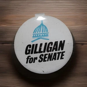 John GILLIGAN For Senate Ohio Campaign Fold Over Tab Badge Pin, Button, vintage - Picture 1 of 2