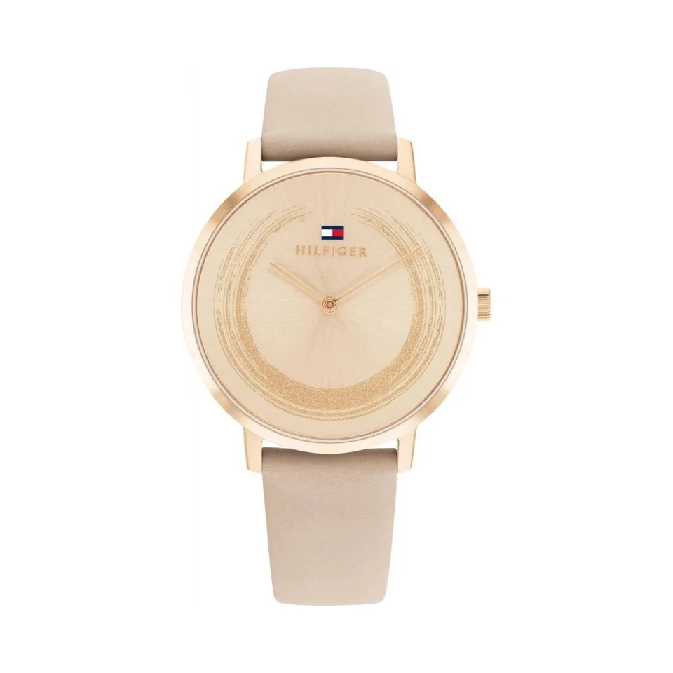 Womens Wristwatch TOMMY HILFIGER TEA LE 1782602 Leather Gray Gold Rose - Image 1 of 1