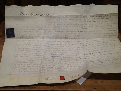 (AI) 1809 Vellum indenture , lease of an outhouse, Stevenage Hertford - Image 1 of 3