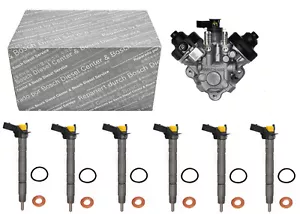 Einspritzdüse 6x Injektor Audi 3,0 TDI + Hochdruckpumpe 059130277CC 0445116040 - Picture 1 of 11