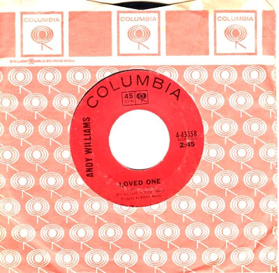 Andy Williams:  Loved One / Ain't It True ... 45 RPM -2722 - Image 1 of 3