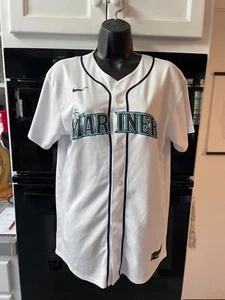 Mariners, Nike  Baseball Jersey, Stitched, White, Youth  XL Blank  Back - Picture 1 of 4