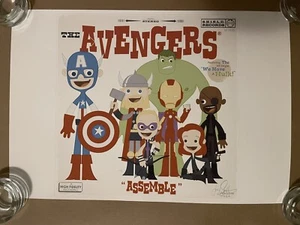 Avengers Assemble Joey Spiotto 2012 Giclee Print Gallery1988 57/75 SOLD OUT MCU - Picture 1 of 4