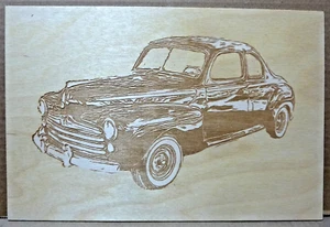 Wood Old Distressed Chevy Wall Hanging Plaque-Art-Decoration Engraved - Picture 1 of 2