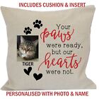 Personalised Cat Pet Memorial Remembrance Photo Cushion  Design Keepsake Comfort