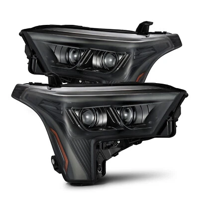 Fit 2022-2024 Toyota Tundra/Sequoia LUXX-Series Alpha-Black LED Headlights - Image 1 of 4