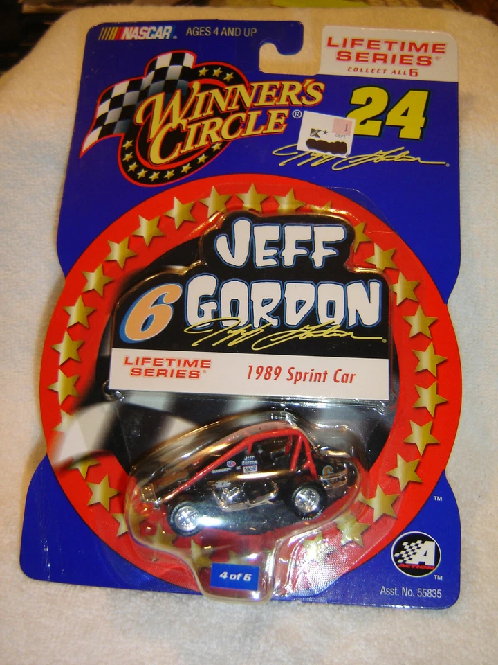 NASCAR Jeff Gordon Winners Circle 1989 #6 Sprint Car Lifetime Series escala 1/64 Foto 1 de 1