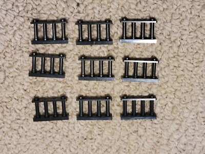 Lote (9) Lego Valla Negra 1 x 4 x 2 Husillos con 2 Tachuelas 30055 ENVÍO GRATUITO CANADÁ Foto 1 de 4