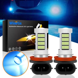 For Acura TSX TL ILX MDX RDX RL Ice Blue LED Fog Light Bulbs H11 H8 92-SMD 8000K - Picture 1 of 8
