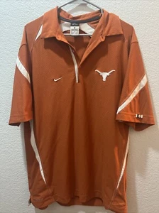 Texas Longhorns Nike Poloshirt Herren Medium UT Orange Dri-Fit Kurzarm Logos - Bild 1 von 4