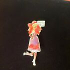 Red Hat Society figural brooch Diva of the House signed