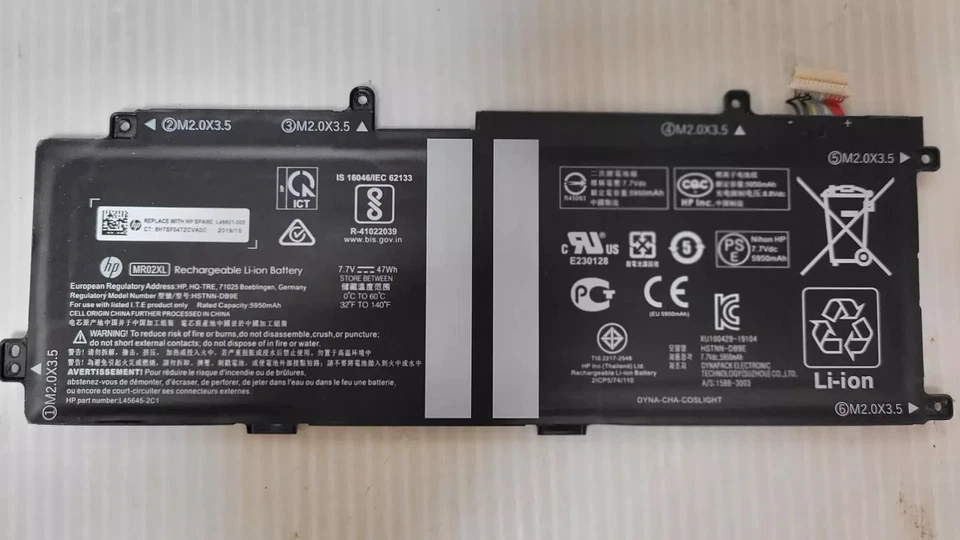 HP 2C Battery 47Wh 6.15Ah Li-Ion Battery L46601-005 Genuine 替换件 — 第 1/1 张图片