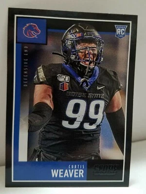 2020 Score Curtis Weaver Black Parallel #339 RC Boise State / Miami Dolphins - Image 1 of 2