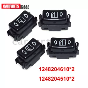 4Pcs Power Window Switch For Mercedes W124 W126 W201 1248204510 1248204610 - Picture 1 of 10