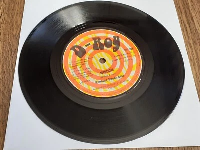 RANKING SUPER STAR - WISDOM 7" UK 1978 D-ROY RECORDS - Image 1 of 4