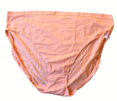 Victoria's Secret Nuevo con Etiquetas Calzoncillo Pierna Alta Elastizado Mezcla Algodón Melón Naranja Talla XL Foto 1 de 4