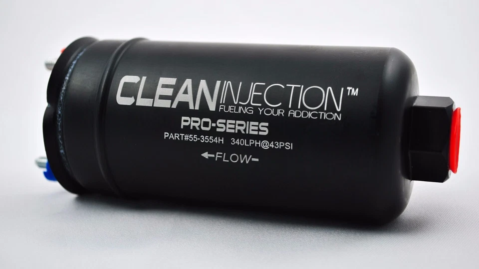 340LPH inline high flow fuel pump external 8an 10an 900hp bosch 044 style EFI - Image 1 of 4