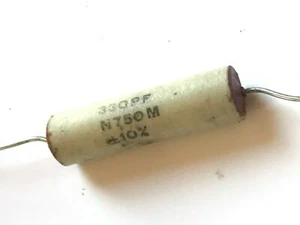 DE COLECCIÓN 330pF 750V CONDENSADOR CERÁMICA TUBULAR ERIE CERAMICON N750M (x1) fd6d45 - Imagen 1 de 1