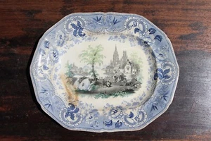 19th Century Rare Davenport Muleteer Platter, Earthenware - Picture 1 of 12
