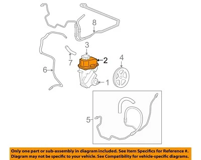 Used Power Steering Pump fits: 2011 Chevrolet Impala 3.5 Grade A - Изображение 1 из 3