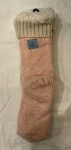 Jane And Bleeker Sherpa Lined Knit Slipper Socks With Grips - Picture 1 of 3