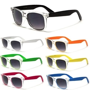 Clear Frame Mens Womens Classic Sunglasses Vintage Retro Fashion Glasses - Bild 1 von 10