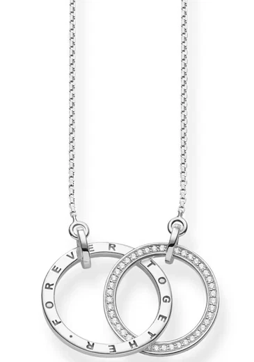 THOMAS SABO Kette mit Anhänger TOGETHER FOREVER, KE1489-051-14-L60V mit Zirkonia - Bild 1 von 1