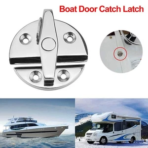 Stainless Steel Boat Latch Secure Twisting Lock for Access and Storage Doors - Picture 1 of 12