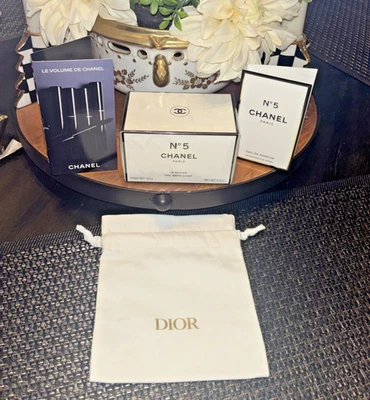 CHANEL Nº 5 Perfume Jabón Dior BOLSO Vacaciones Cumpleaños Regalo Set Boda Navidad 🌈 Foto 1 de 4