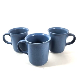 Dansk Mesa Himmelblau Kaffeetassen Großer Henkel Steinzeug 3er Set Kaffee Tee Japan - Bild 1 von 6