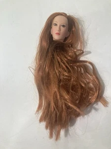 CY GIRL / BBI / CY NIÑAS 1/6 CABEZA FEMENINA ESCULPIDA PELO LARGO MARRÓN - Imagen 1 de 3