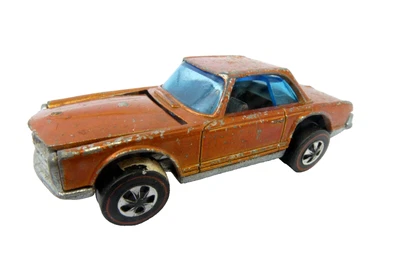 Coche deportivo de juguete naranja Mercedes Benz 280SL Hot Wheels 1969 usado de colección Hong Kong Foto 1 de 4