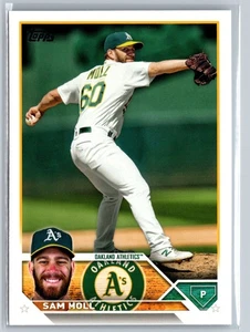 2023 Topps #8 Sam Moll Oakland Athletics - Imagen 1 de 2