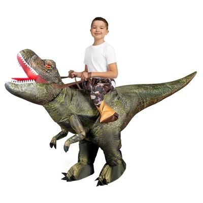 Disfraz de dinosaurio inflable de Halloween para niños, disfraces de aire T-Rex, dígito... Foto 1 de 4