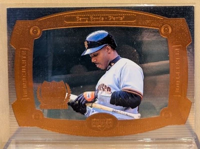 1999 Upper Deck IMMACULATE PERCEPTION DOUBLE #3 Barry Bonds RARE PARALLEL /1000 - Image 1 of 2