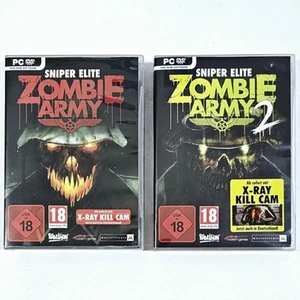 PC DVD-Rom Horror Egoshooter SNIPER ELITE ZOMBIE ARMY 1 & 2 uncut X-Ray Kill Cam - Bild 1 von 4