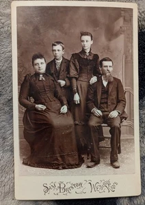 Lote de 3 tarjetas de gabinete antiguas/3 anteriores a 1900 dos juegos disponibles excelente estado - Imagen 1 de 3