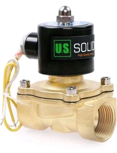 U.S. Massives 1" Messing Elektro Magnetventil 110 V AC Schließer Luft Wasser - Bild 1 von 6