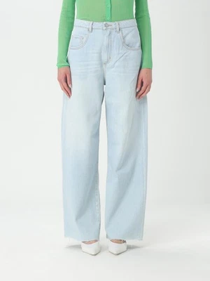 ICON Denim Poppy High Rise Wide Leg Jeans Light Wash Raw Hem Cotton Size 27 - Image 1 of 4