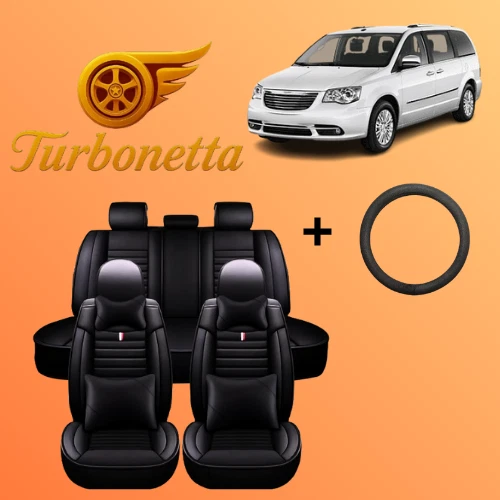 Cojín de cuero para todos Plymouth 5 asientos de lujo ajuste personalizado funda de asiento negra Foto 1 de 4