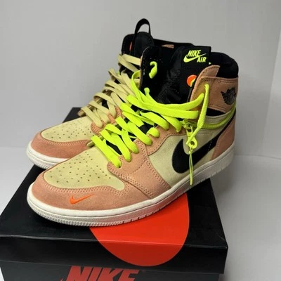 Nike Air Jordan 1 переключатель 8,5 мужчин (CW6576 800) абрикос агат лимон б/у с коробкой - Изображение 1 из 4