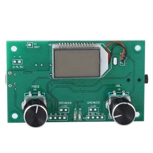 Mini Stereo FM Receiver Module with Adjustable Volume and Backlit LCD Display - Afbeelding 1 van 12
