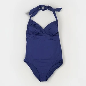 NWT Old Navy Halter One-Piece Swimsuit Womens XL Blue - Picture 1 of 12