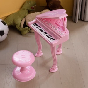 Kids Electronic Grand Piano Childrens Keyboard Toy 36 Keys Microphone with Seat - Picture 1 of 8