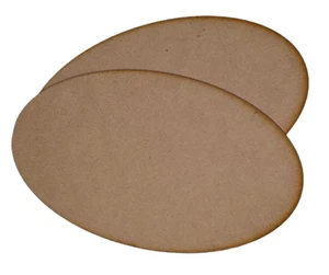 Bases de MDF ovaladas 150 mm x 95 mm (x2) corte por láser - ENVÍO RÁPIDO #1 VENDEDOR DE EE. UU. - Imagen 1 de 5
