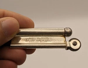 Antique Sterling Silver Dunhill Windproof Lighter - Picture 1 of 6