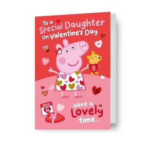 Valentine's Day Card For Daughter | Peppa Pigg | Happy Valentine's Day - Imagen 1 de 6